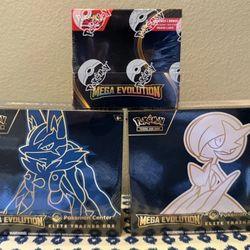 SEALED - Mega Evolution Lot - Pokemon Center ETBs and Enhanced Booster Box