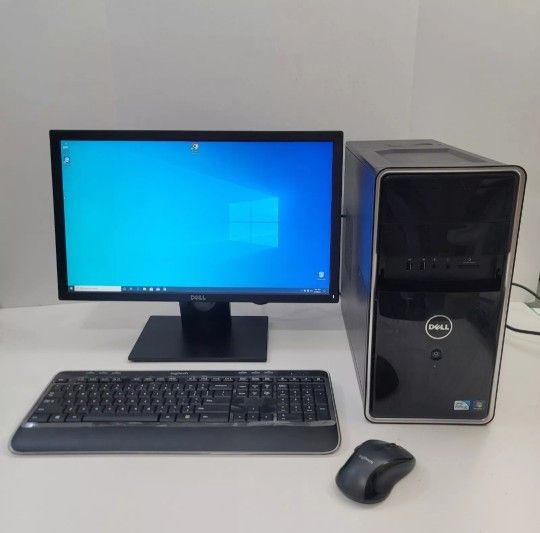 Dell Inspiron 620 Desktop Intel 2.70GHz, 1TB, 8GB With Dell Monitor 22" & Logitech MK520 Keyboard