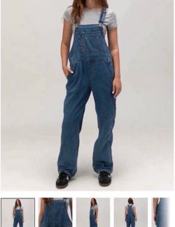 Denim overalls size medium