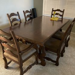 Dining Table and Buffet set- Solid Wood 