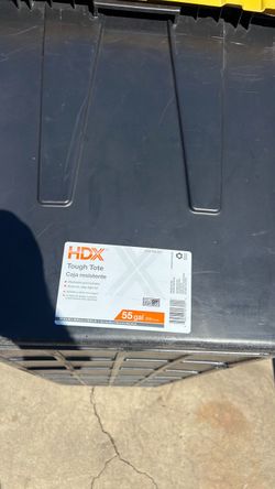 HDX 55-Gallon Tough Tote Storage Container