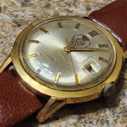 Incabloc Vintage Gold Plated Watch