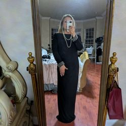 Long Black Formal Dress Size 10