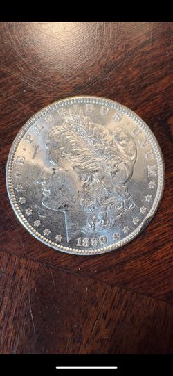 1889 Silver Morgan Dollar MS 60+ 90% Silver