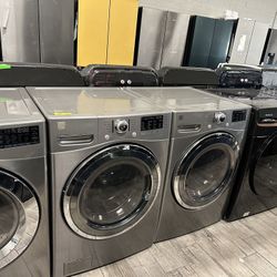 Kenmore Elite Stainless Steel Frontload Washer And Dryer Set Gas Dryer With Warranty 