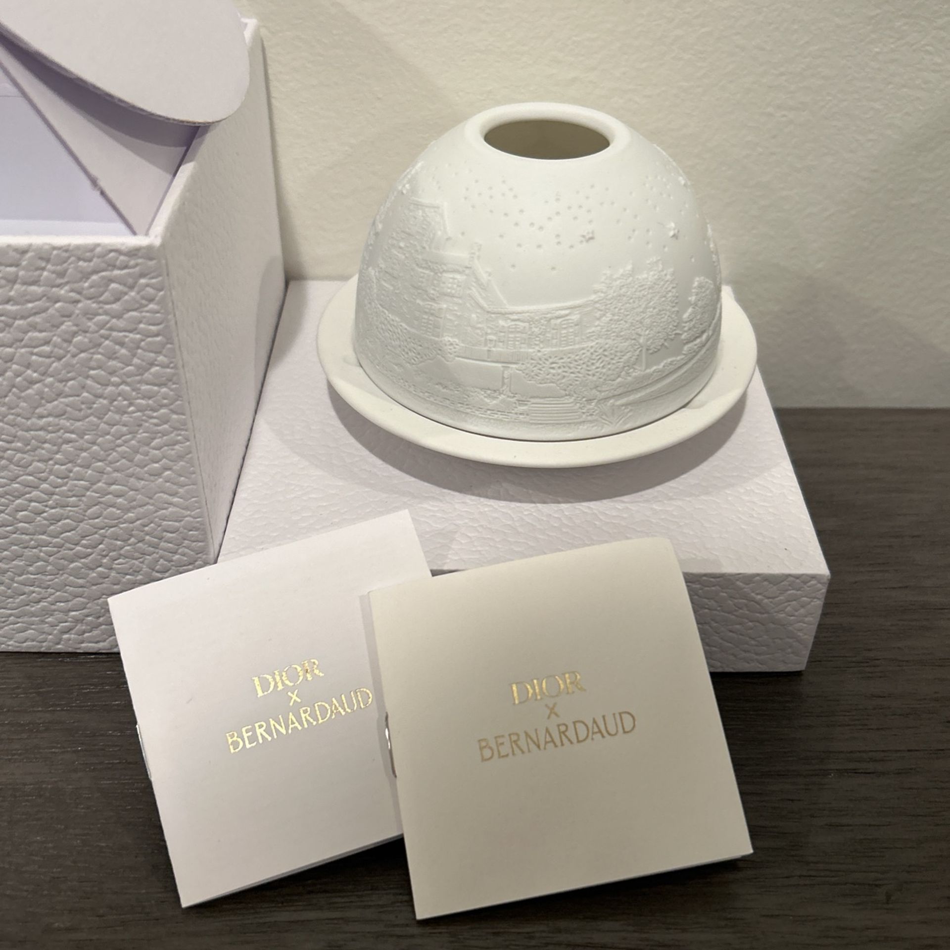 Dior X Bernardaud Candle Holder + Tea Candle With Fragrance