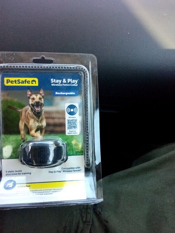 Wireless Fence Collar Pet safe Stay And Play