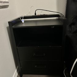 Pair Of Black Nightstands