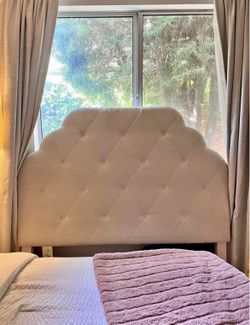 Tufted Cream Full Size Headboard - Pier 1 Imports