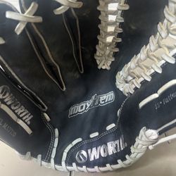 Worth Mayhem MAY130 Softball Glove 13 Inch LHT. Pre owned in good condition with normal signs of usage. LHT