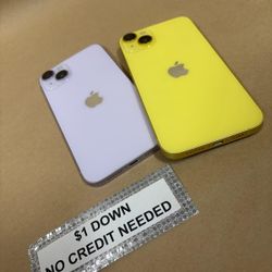 Apple IPhone 14 Plus 5G - Only $1 Today Pay The Rest Later! 