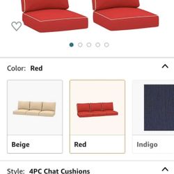Patio Outdoor Cushions Loveseat And Chairs 