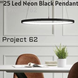 Brand New Led Neon Black Pendant Project 62
