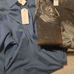 XL New Express Mens Long Sleeve Button Ups