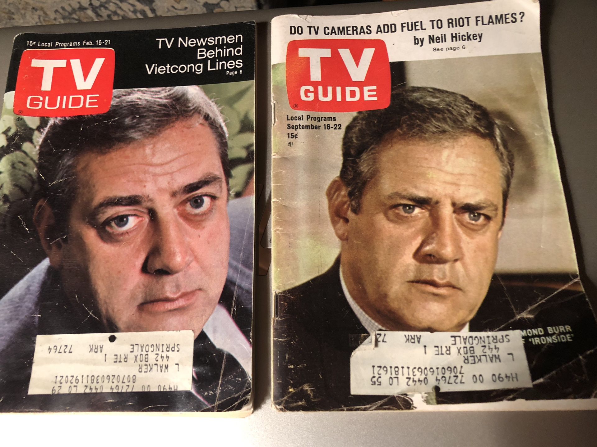 Retro TV Guide Black Bag + Retro TV Guides