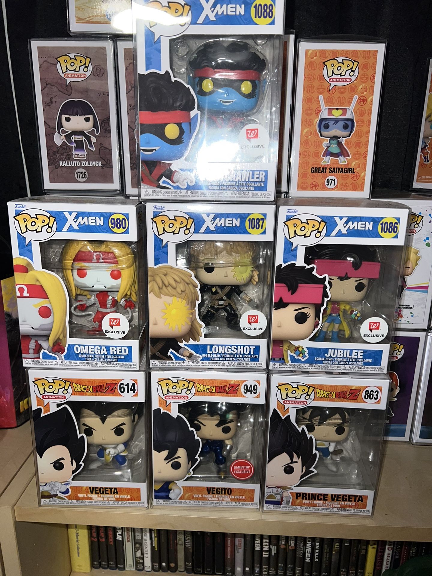 X-men And Dragon Ball Z Pops