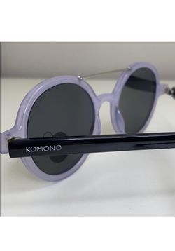 Komono Sunglasses Kids New Vivien Round Violet Black for  display picture 1