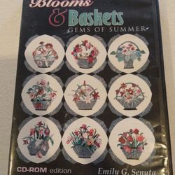 Blooms & Baskets Quilting Pattern CD