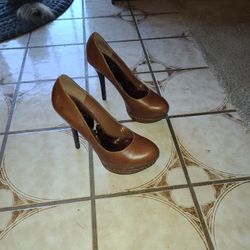 Brown Platform Heels (Carlos Santana )