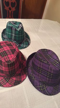 Plaid Fedora Hats