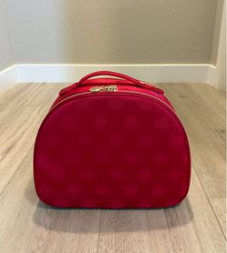 Polka Dot Double-Layer Travel Toiletry & Cosmetic Organizer