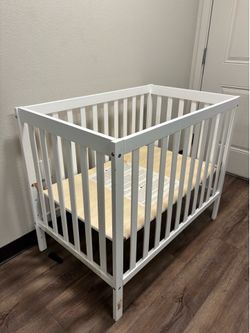 Baby crib with  mattress