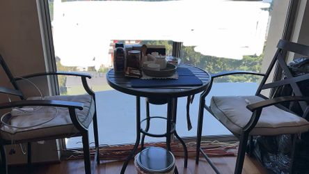 Bistro Table Set with 2 Chairs