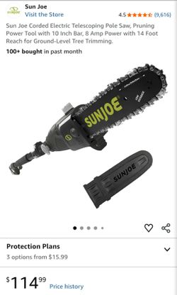 NEW Sun Joe Corded Electric Telescoping Pole Saw