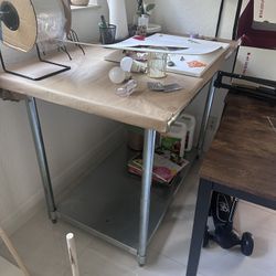 Metal Kitchen Chop Table 