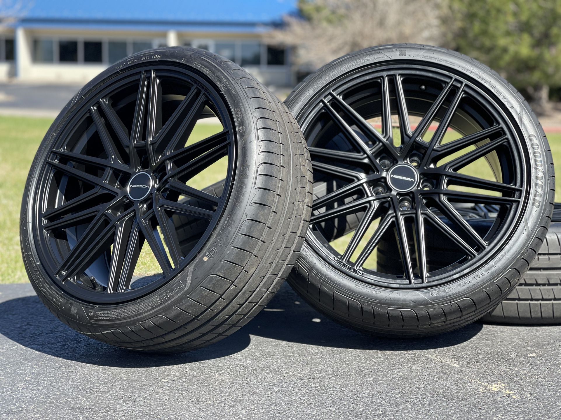 NEW 19” Vossen Wheels 5x114.3 rims Goodyear Tires Tesla Genesis Acura Kia Infinity Mustang