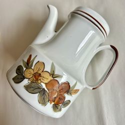 Vintage MCM Coffee/Tea Pot With Floral Design 