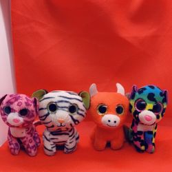Ty Teenie Beanie Boos Snort Red Bull And 3 Others