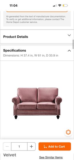 Pink couch