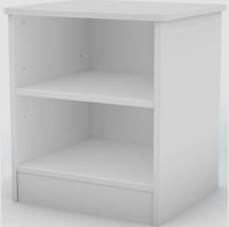 Bedroom Side Table Nightstand Light Gray Color