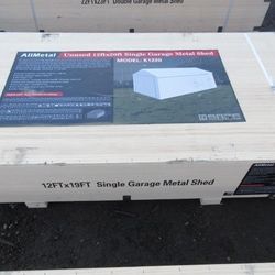 KJ 12' x 20' Metal Garage Building. NEW!