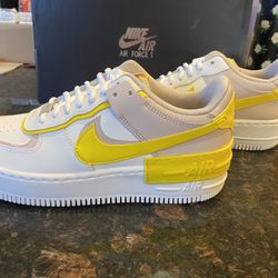 Air Force 1 Low- white/speed yellow- barely rose