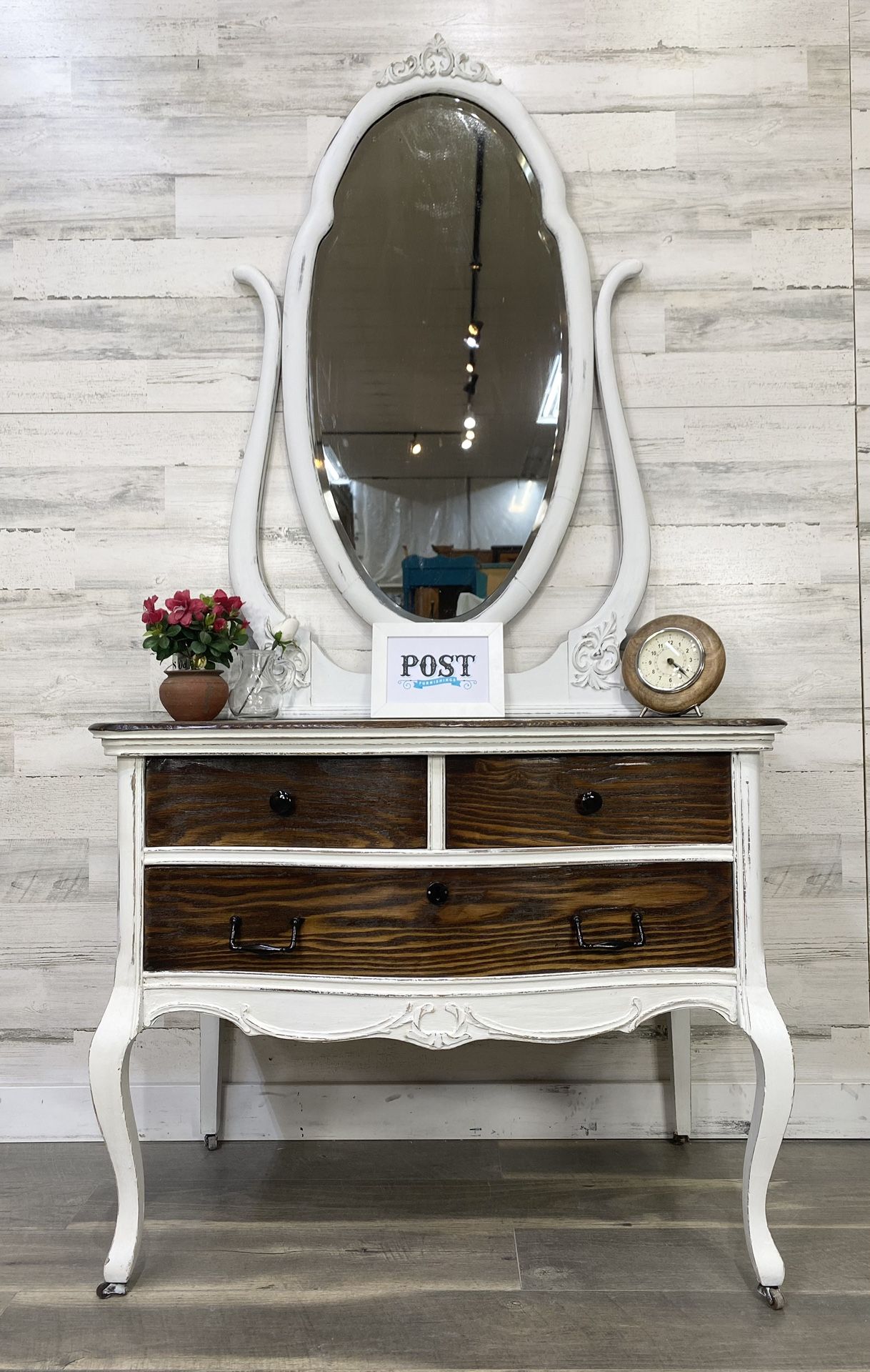 Refinished Vanity Dresser 