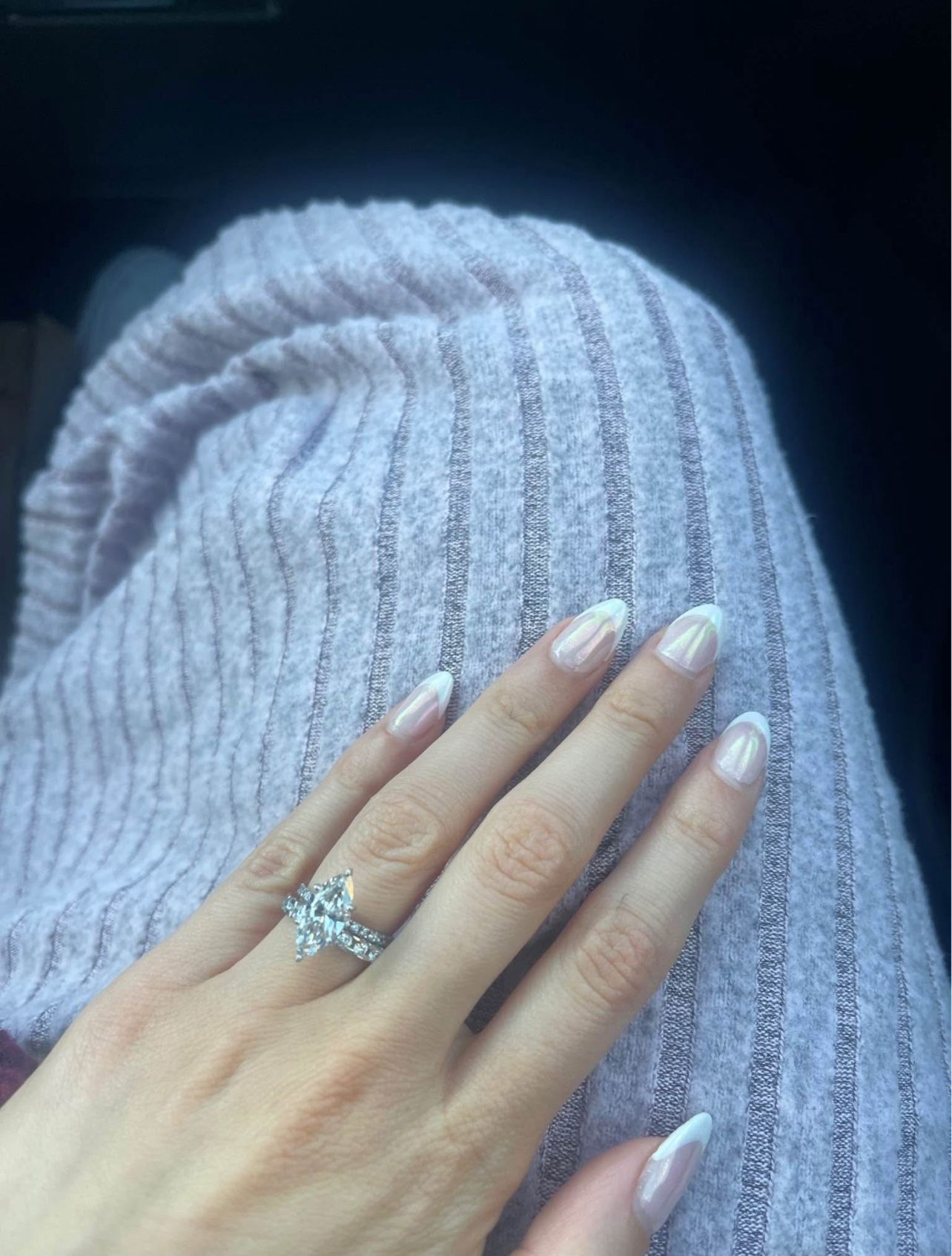 Marquis Diamond Wedding and engagement ring 2ct 