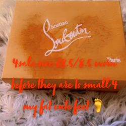 Clear Women’s Christian Louboutin Heels 👠