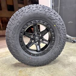 New Wheels & Tires Package Deal 17" Fuel D697 Kicker 285|70R17 Falken Wildpeak AT4W Tires WE FINANCE