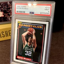 1992-93 Topps - Kevin McHale #213 50 Point Club | PSA 9, Boston Celtics
