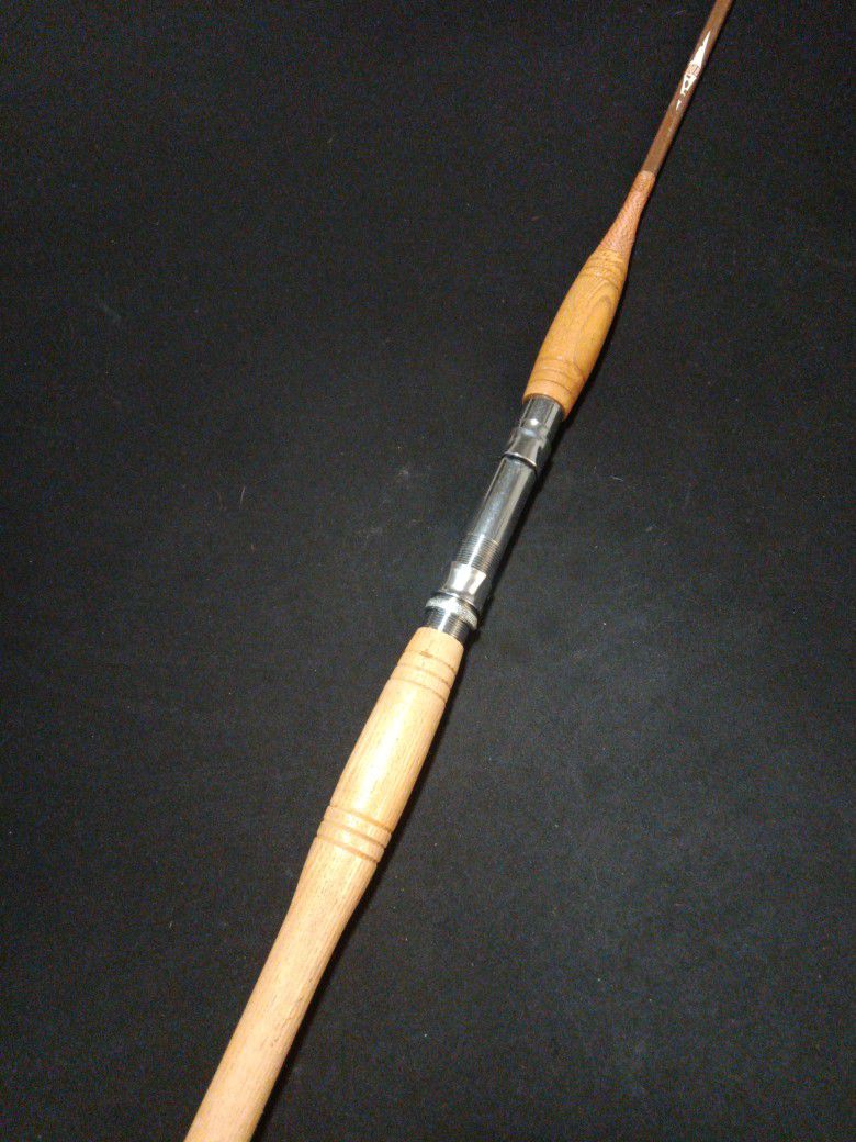 FISHING ROD, VINTAGE, IKE WALTON SALT WATER, FRESH WATER FISHING 80 INCHES  LONG, WELL MADE, Exel Cond, Real Wood,Stainless Steel 30.00 Firm. for Sale  in Kent, WA - OfferUp