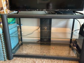 Glass tv stand , 3 levels