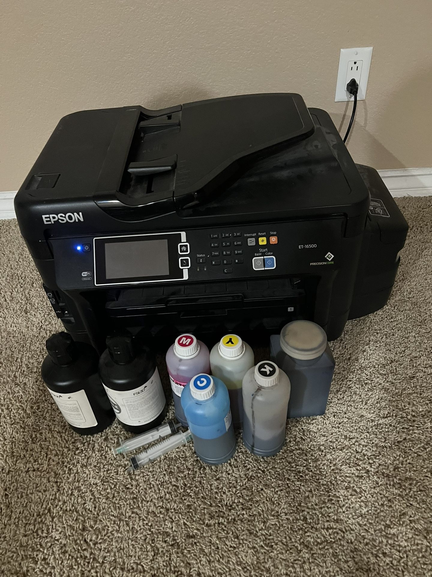 Epson EcoTank Pro ET-16650 Wireless Color Inkjet Printer, All-In-One Supertank, Print, Scan, Copy, Fax With Inks