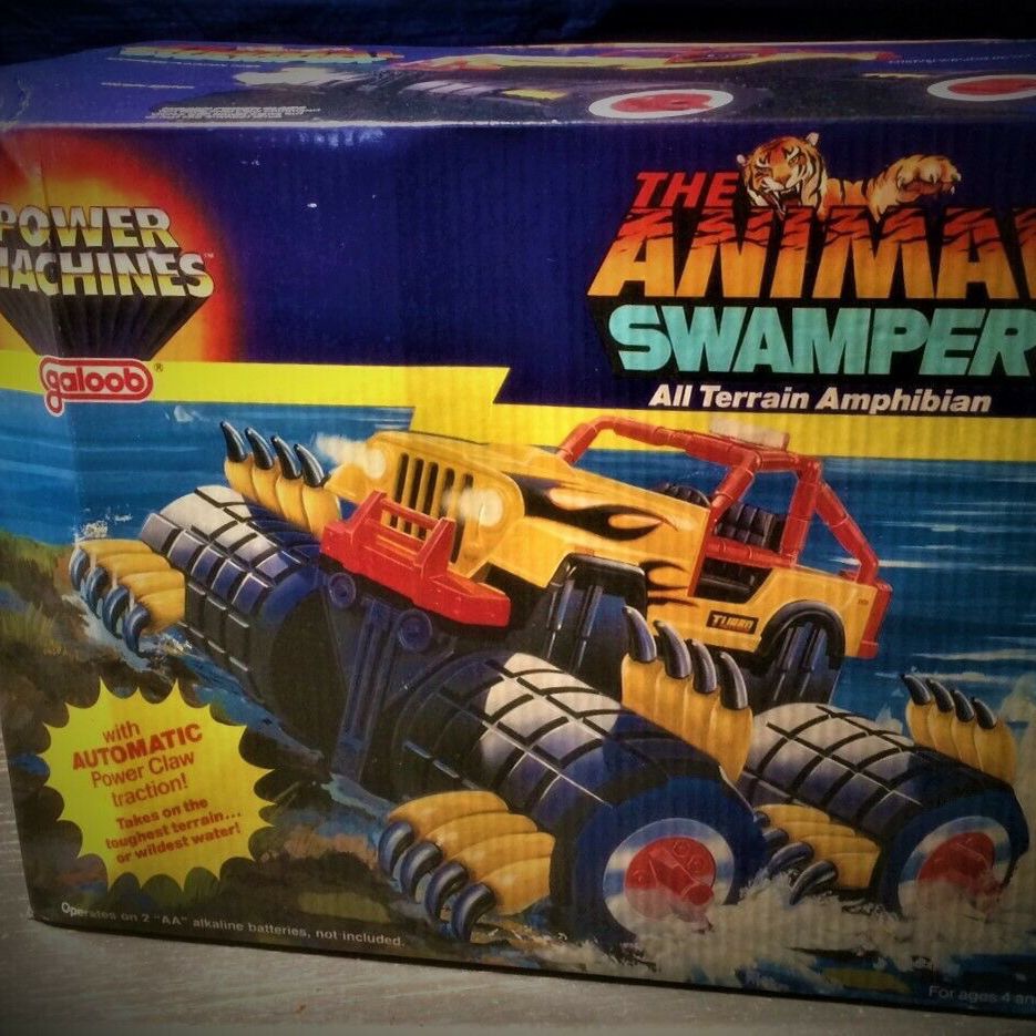 Vintage Power Machines The Animal Swamper 1985 Galoob With Box...Clean!