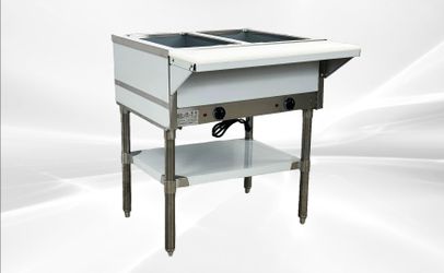 NSF 2 plate warmer and dry steam table 110v NH-2-120