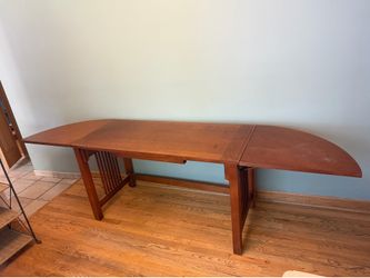 Mission Style Solid Oak Extension Dining Table