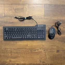 CyberPowerPC Wired Multimedia Gaming Keyboard & Optical Mouse Set - Black