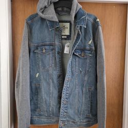 Man's Hollister Denim Trucker XL Flex Jacket
