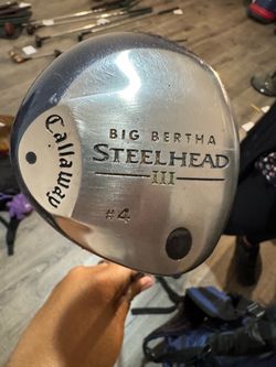 Callaway Big Bertha  Steelhead Iron 3, 4 $35 each
